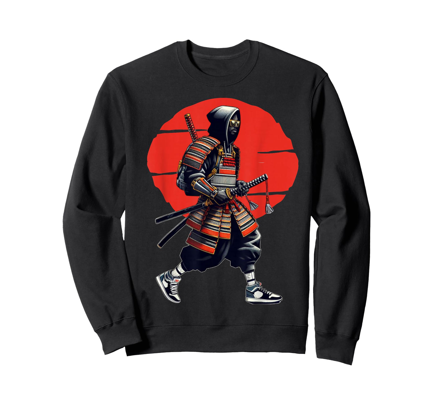 Afro American Samurai Japanese Warrior Vintage Bushido T-Shirt