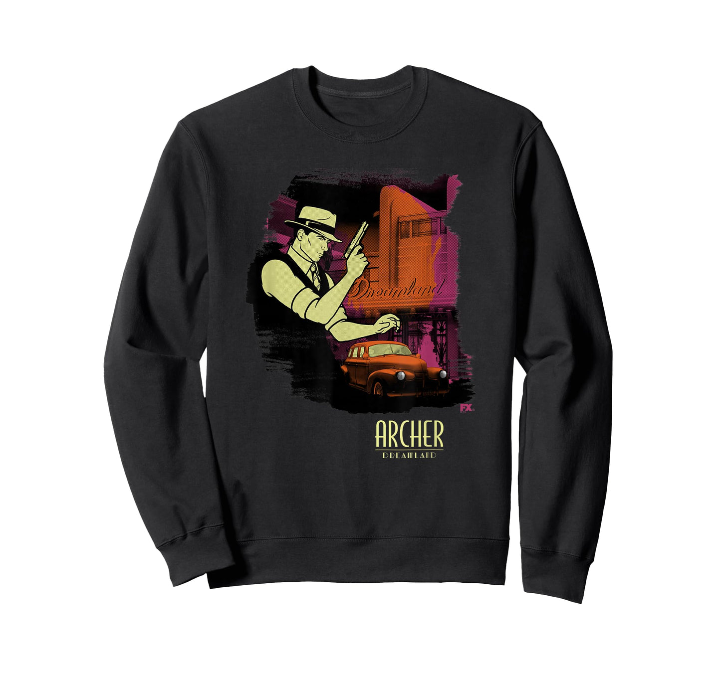 Archer Dreamland Film Noir Vintage Inspired Cartoon T-Shirt