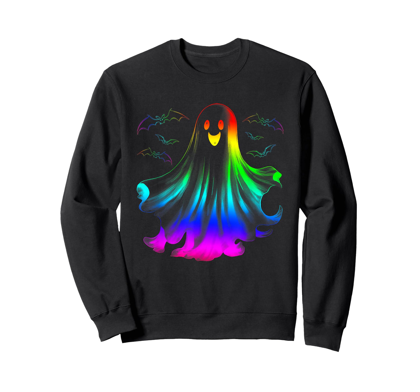 Rainbow Ghost LGBT Gay Pride Lesbian Halloween Costume T-Shirt
