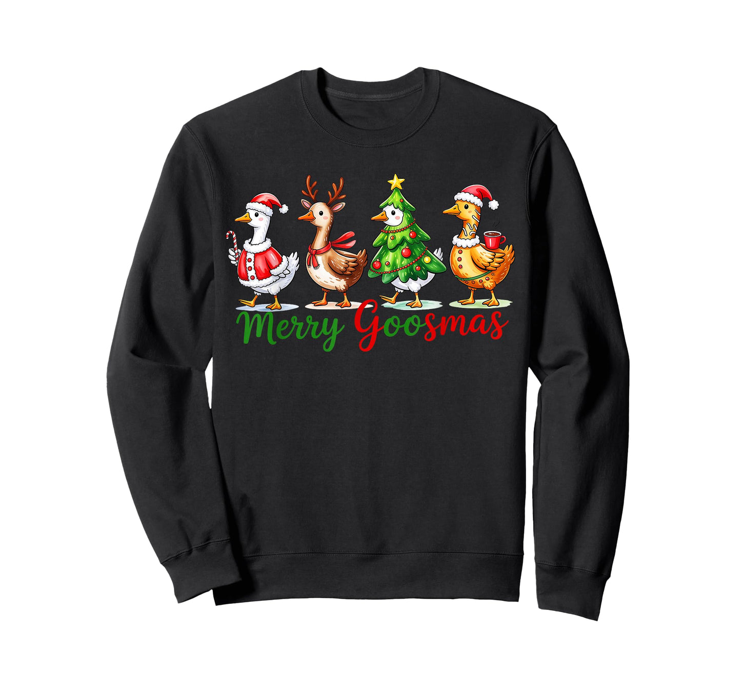 Funny Merry Goosemas Cute Xmas Goose Lovers Men Women Kids T-Shirt