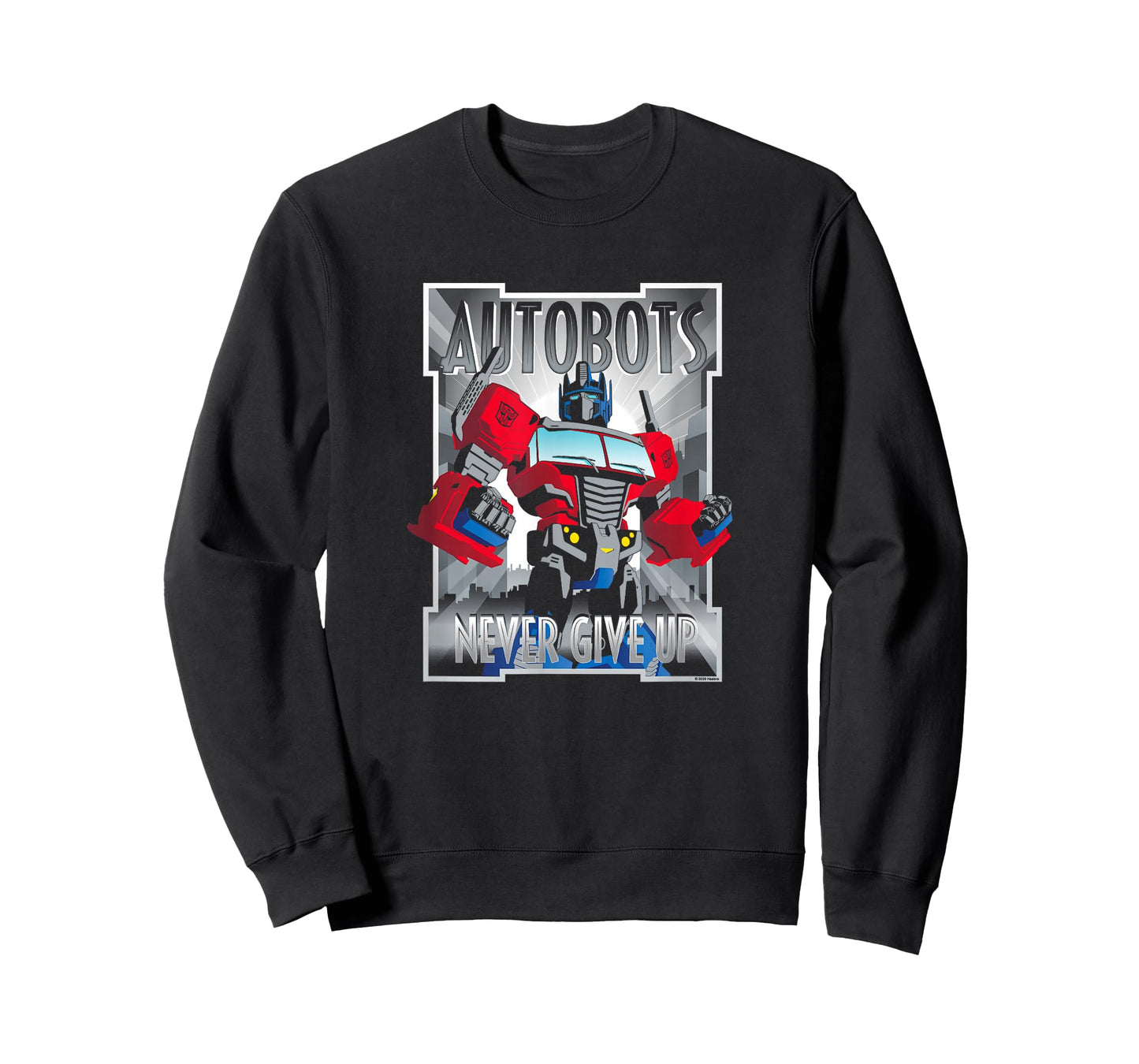 Transformers Optimus Prime Autobots Never Give Up T-Shirt Small