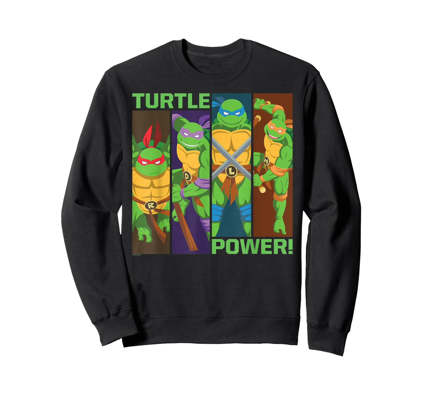 TMNT Turtle Power Panels Retro Cartoon T-Shirt