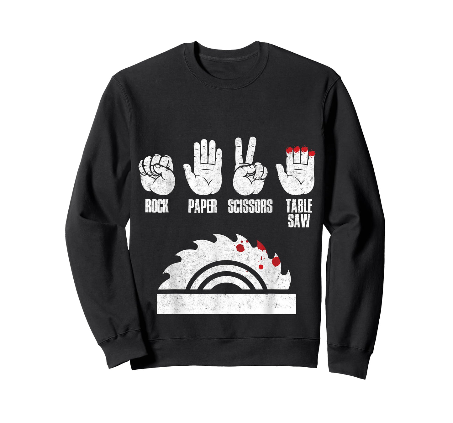 Rock Paper Scissors Table Saw Woodworker Gift T-Shirt