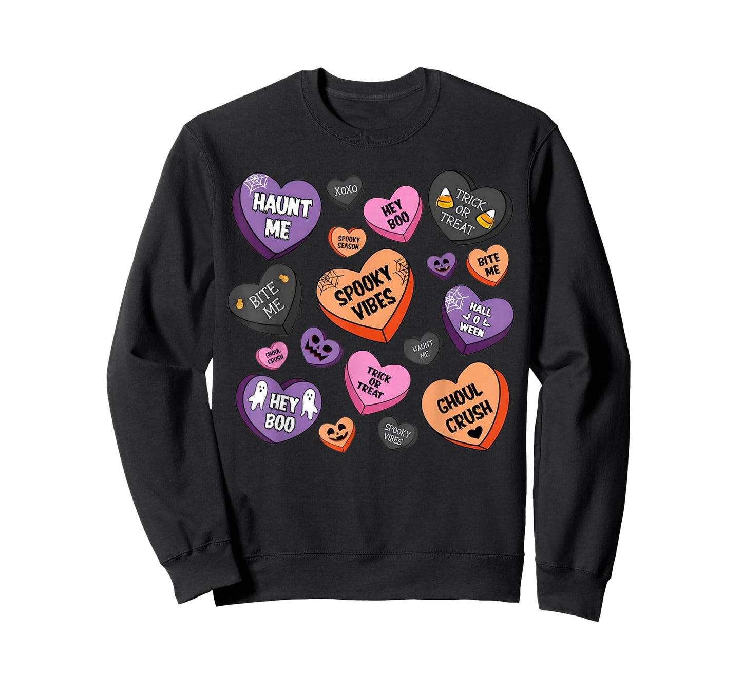 Horror Spooky Candy Heart Valentines Day Lover Tee Halloween T-Shirt