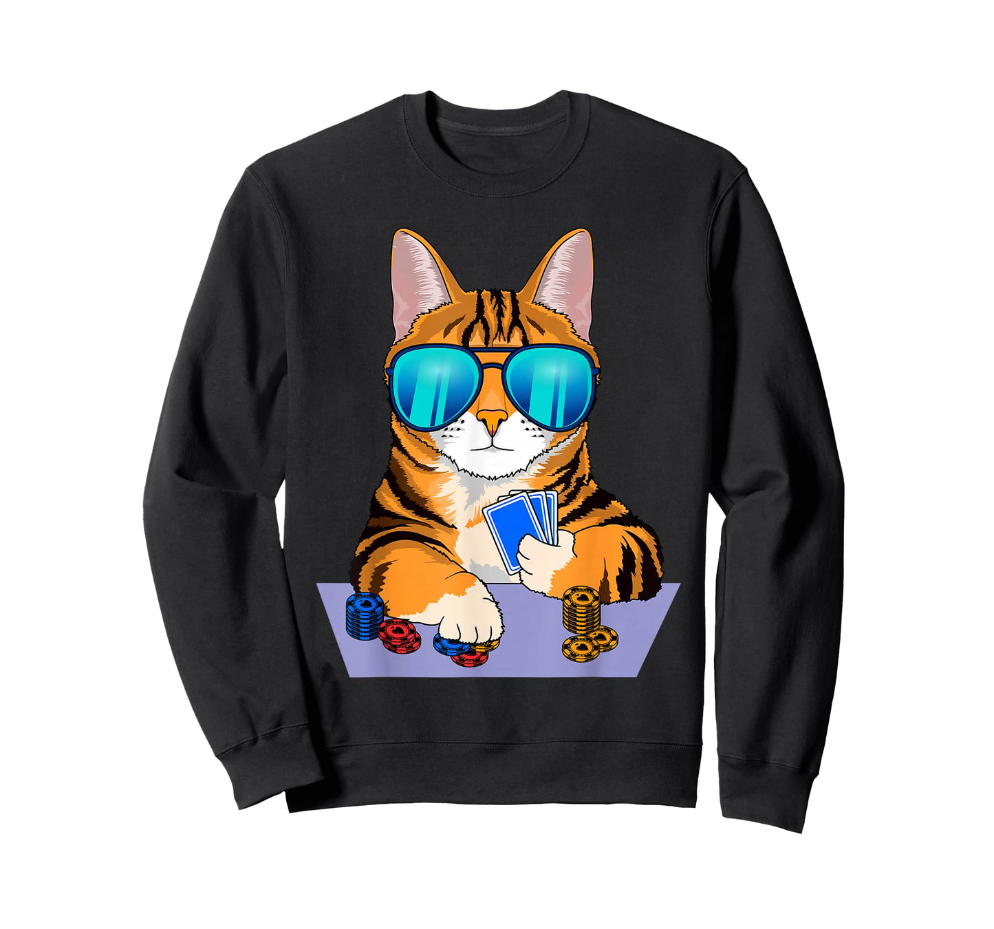 Cat Play Poker - Texas Hold'em Poker T-Shirt