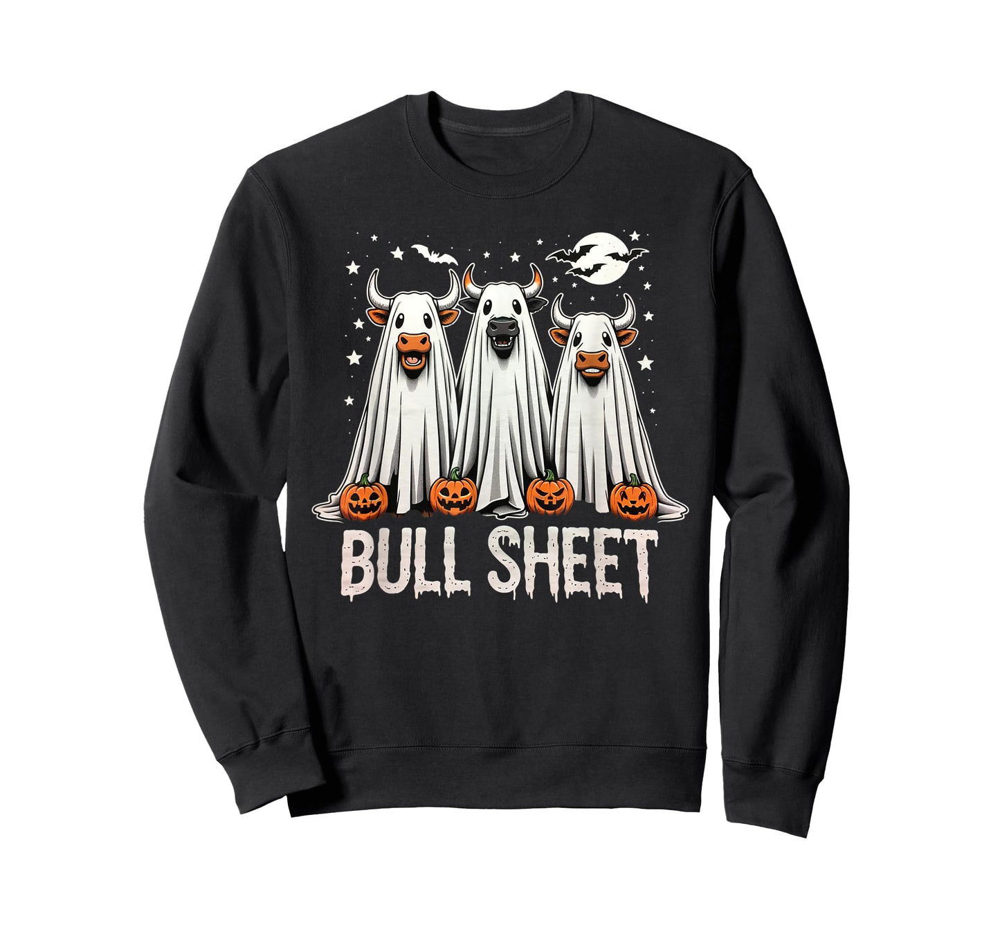 Bull Sheet: Funny Ghost Cow Halloween T-Shirt