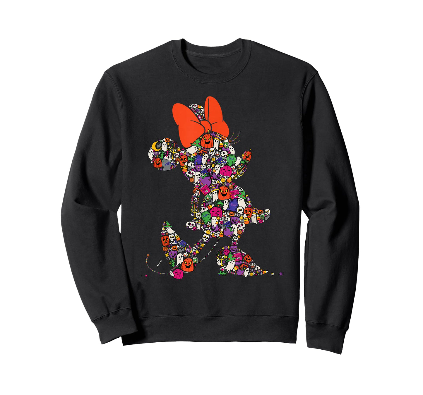 Disney Halloween Minnie Mouse Cute Spooky Silly Silhouette T-Shirt