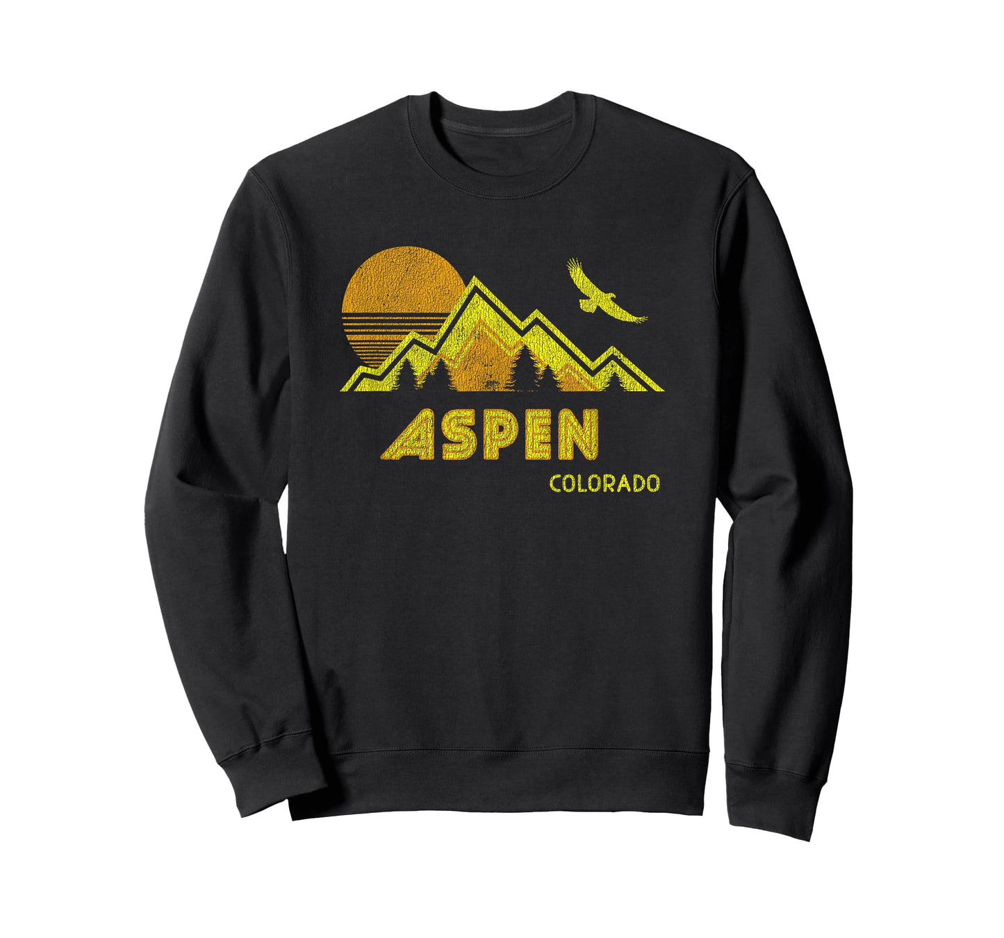 Retro Aspen Colorado T-Shirt Distressed Home Tee T-Shirt
