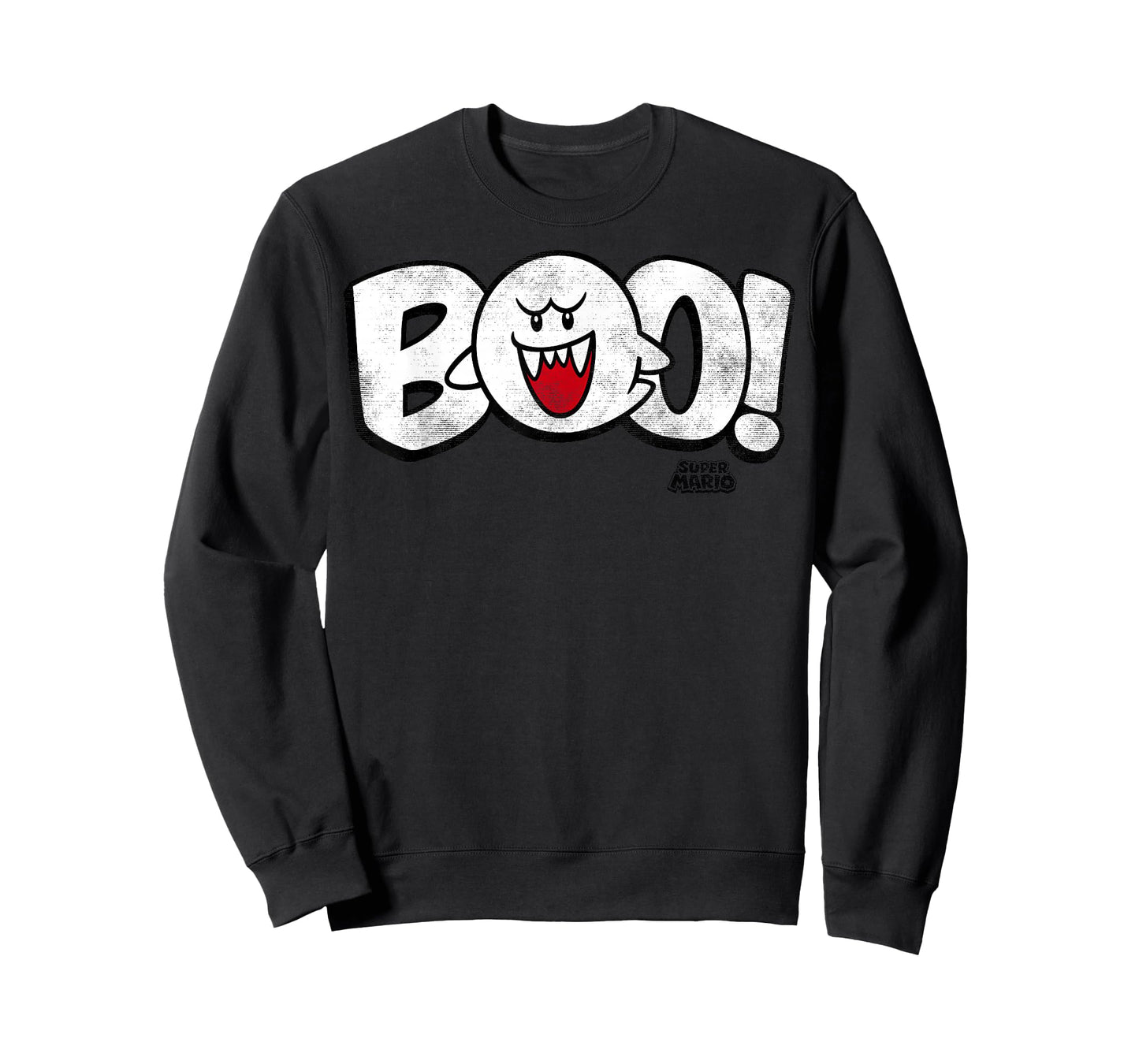Super Mario Boo Large Text Logo Poster T-Shirt