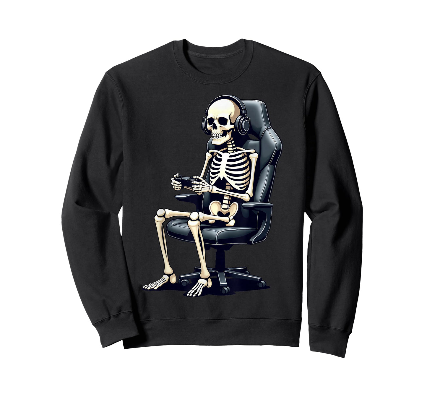 Halloween Skeleton Gamer Video Gaming Boys Girls Men Women T-Shirt