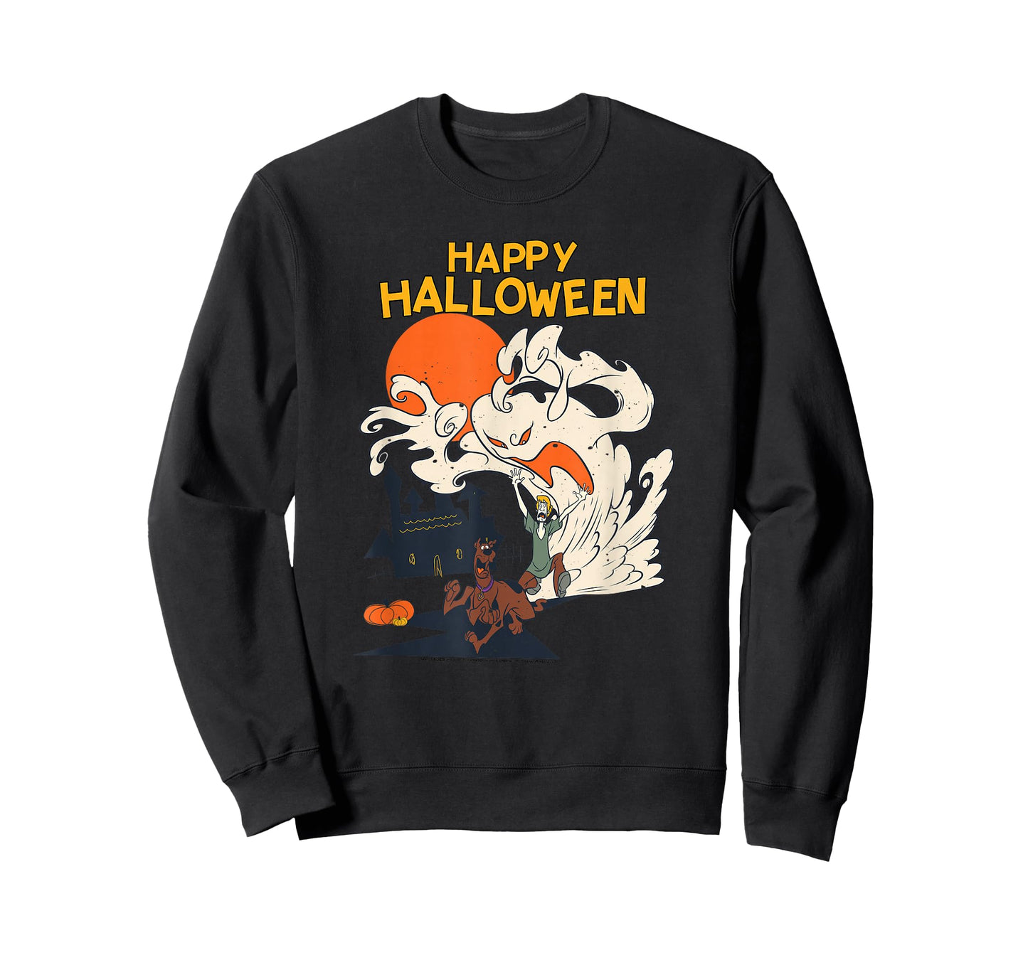 Scooby-Doo Halloween Scooby Shaggy Ghostly Haunt T-Shirt