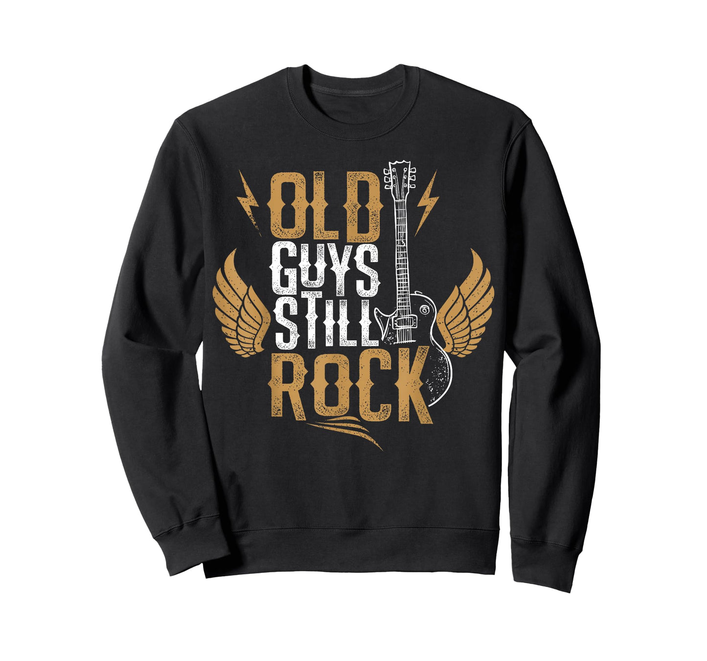 Electric Guitar Themed T-Shirt | Old Guys Still Rock T-Shirt