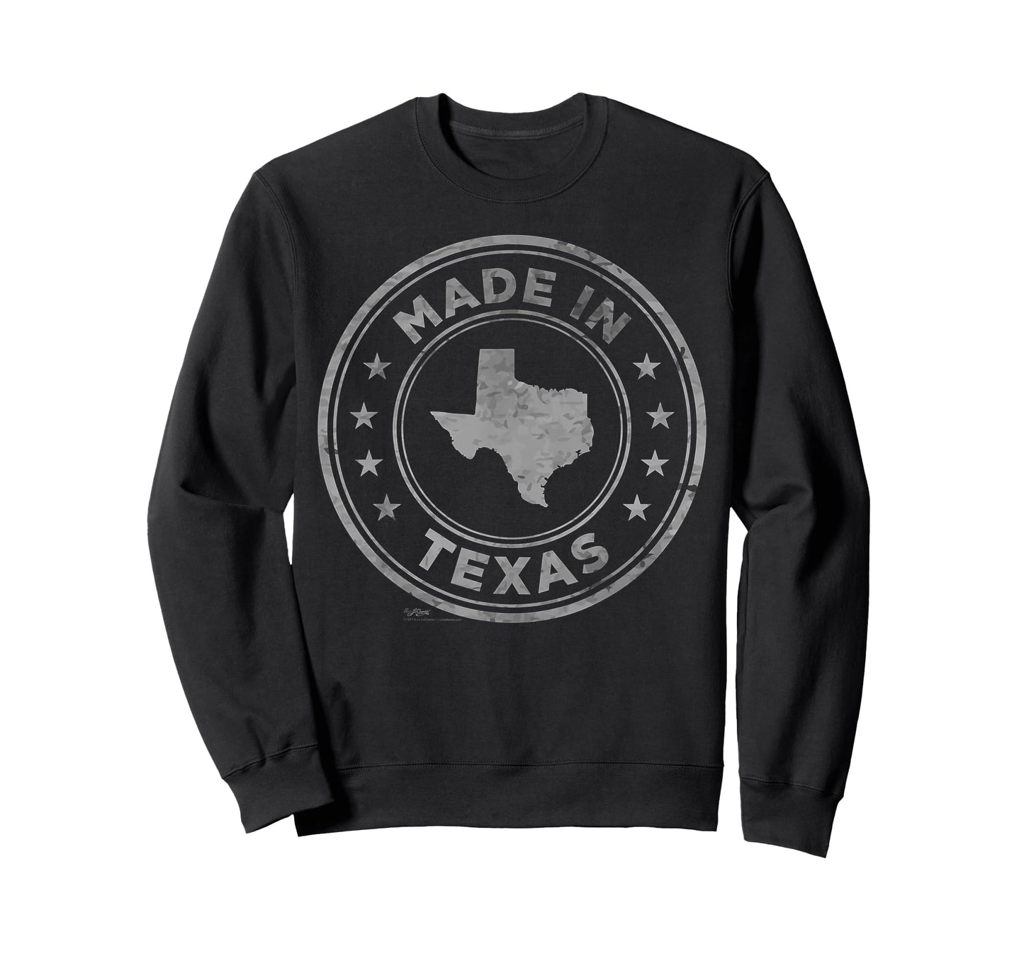 Vintage Made in Texas State Word Design T-Shirt
