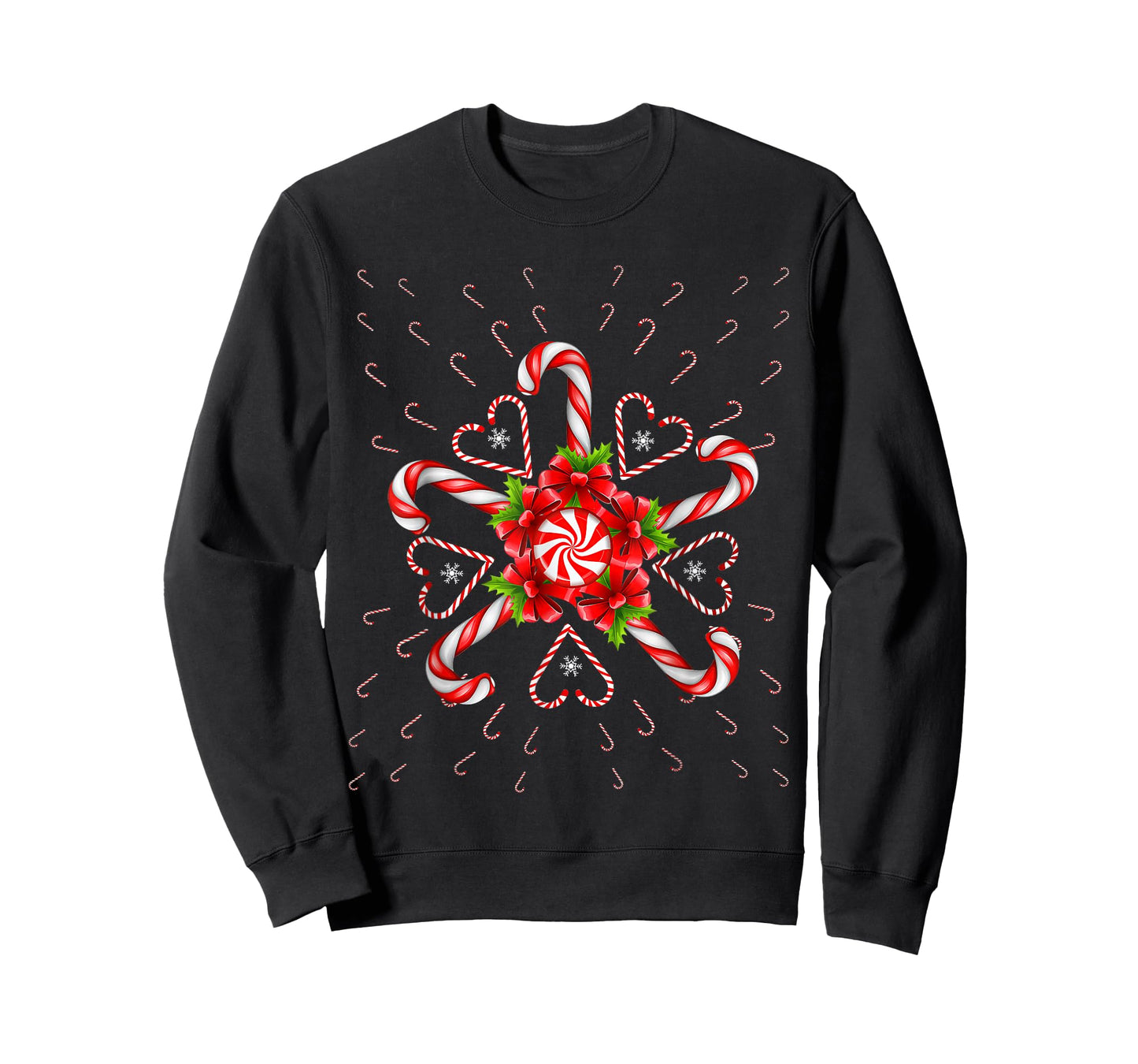 Candy Cane Merry and Bright Red and White Candy Costume T-Shirt