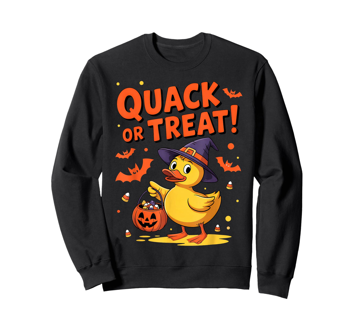 Quack or Treat Funny Rubber Duck Duckie Halloween Kids Boys T-Shirt