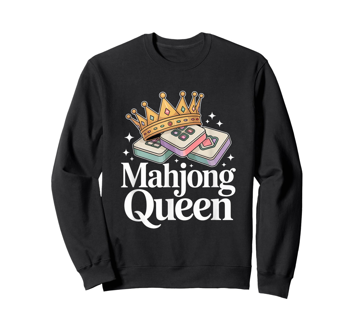 Funny Mahjong Mahjong Queen Cool Playing Mahjong T-Shirt