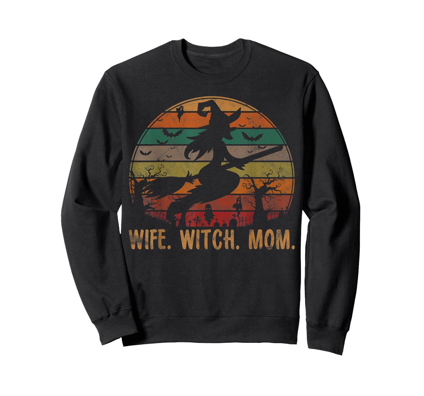 Wife Witch Mom Woman Halloween Gift Matching Group Costume T-Shirt