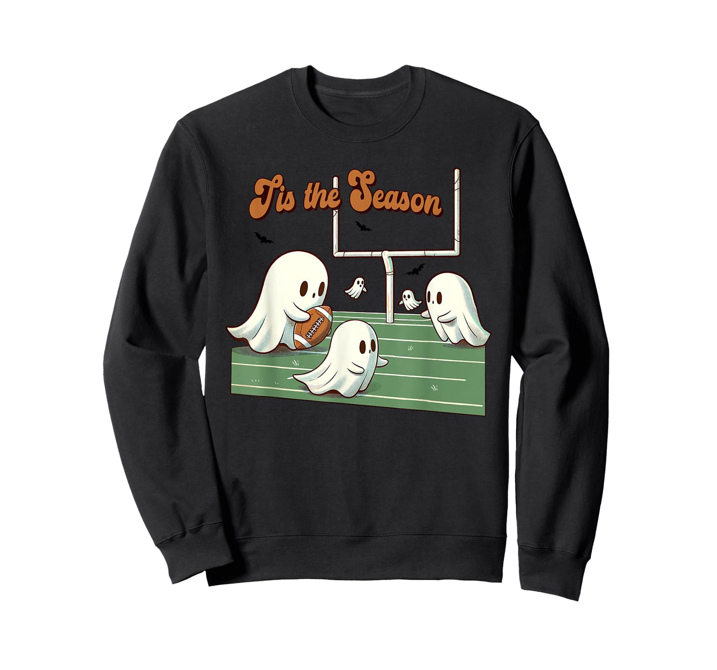 Halloween Football Season Ghosts Spooky Tis the Season T-Shirt