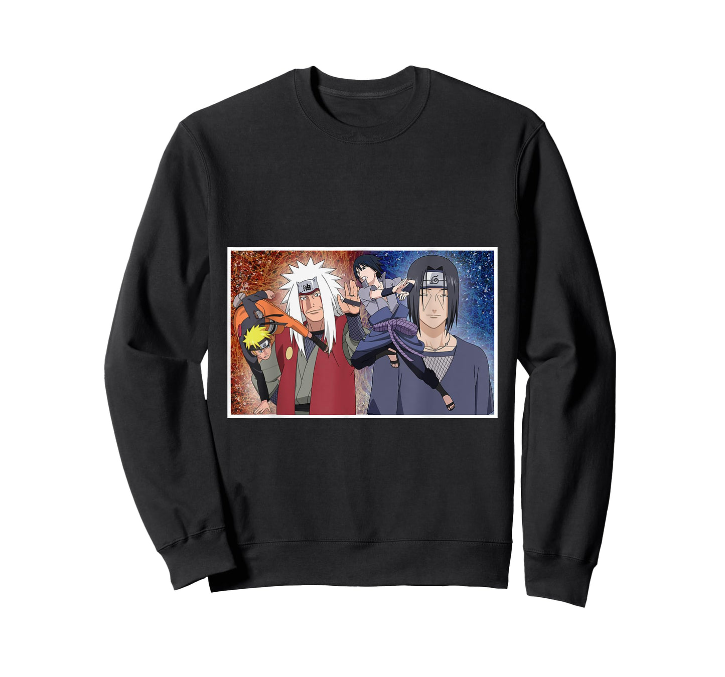 Naruto Shippuden Uzumaki & Sasuke Fighting Jiraiya Itachi T-Shirt
