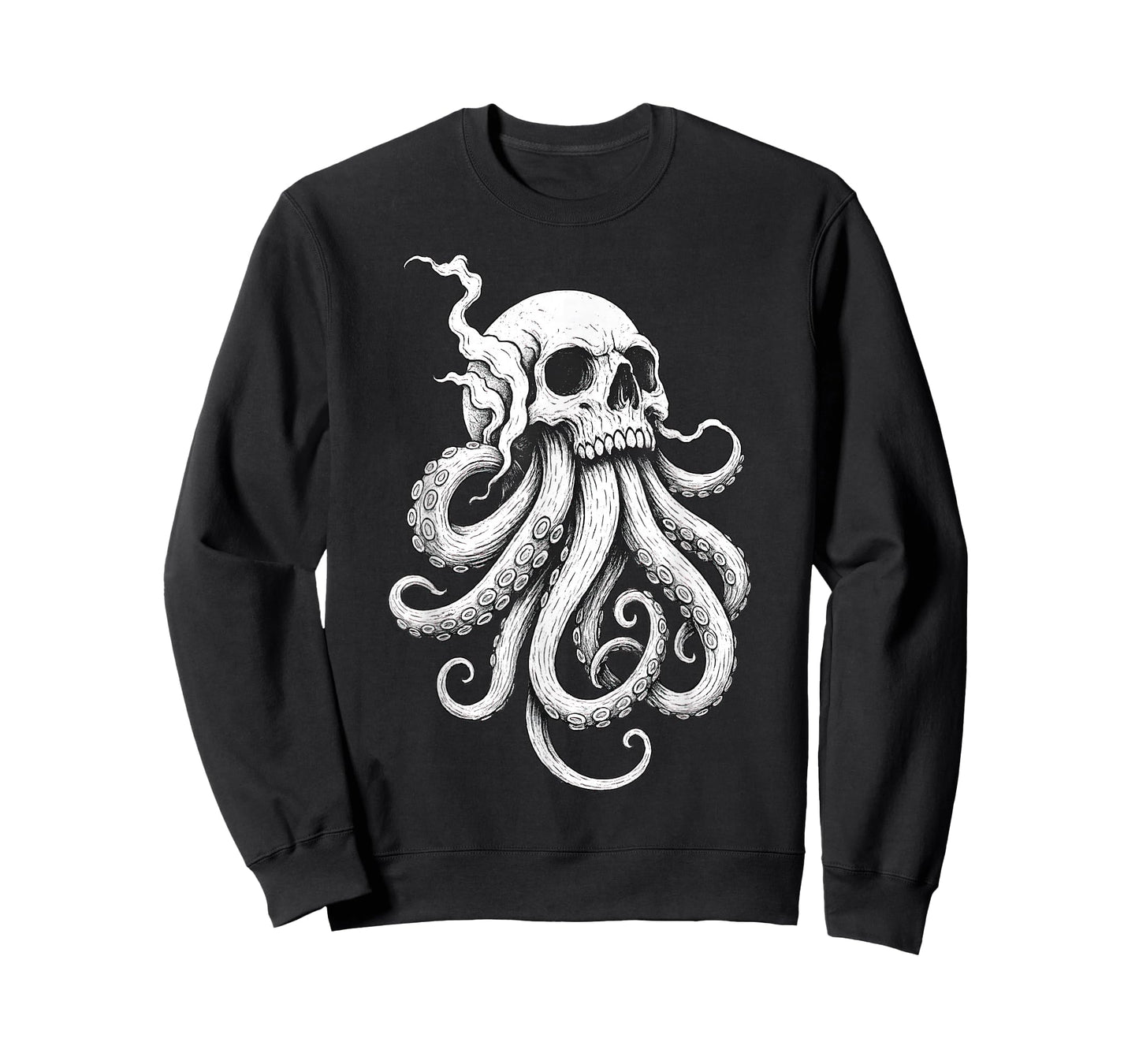 Cthulhu Kraken Skull Octopus Graphic Nautical Sea Monster T-Shirt