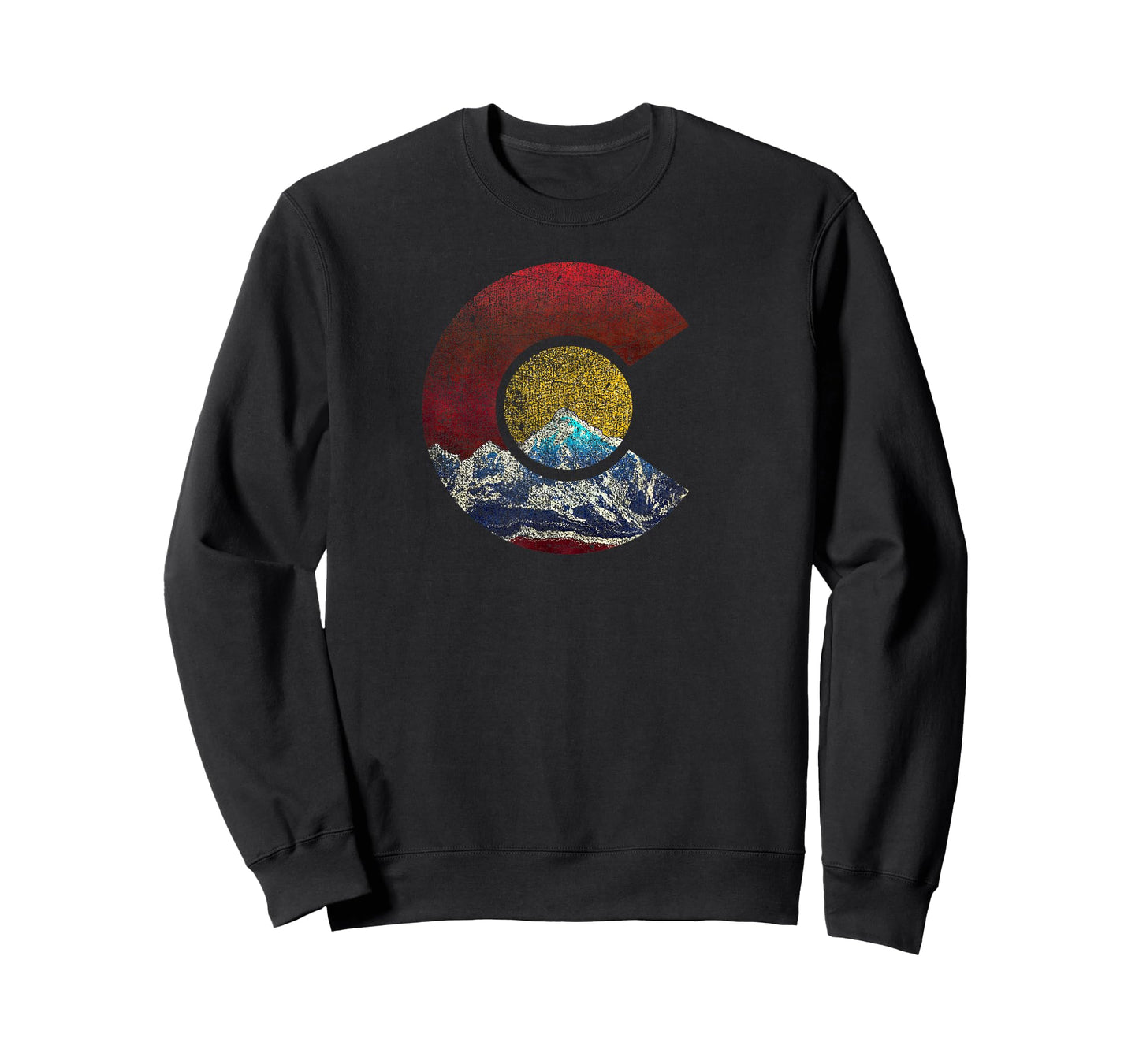 Colorado Shirt with Flag Themed Mountain T-Shirt