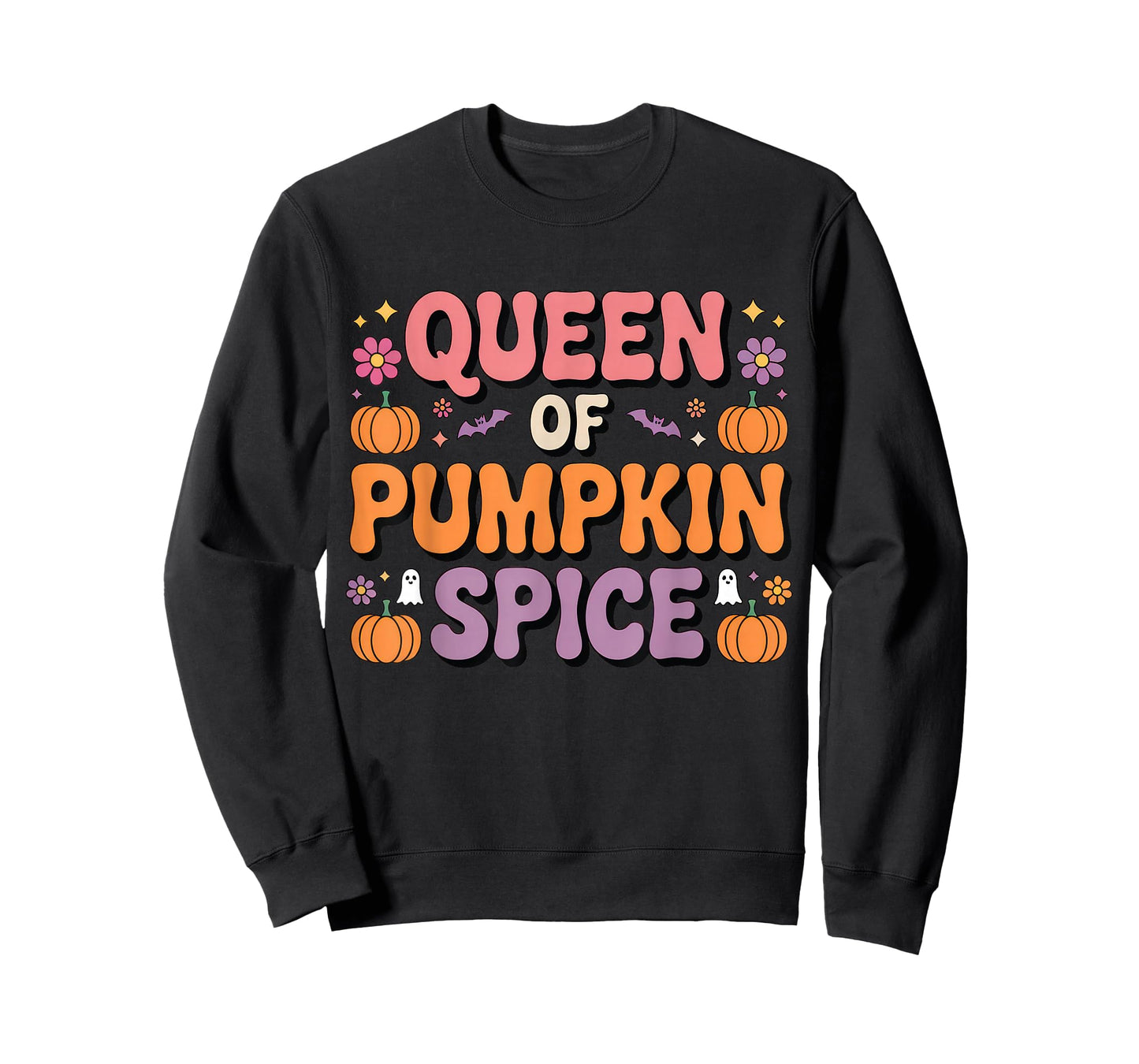 Queen of Pumpkin Spice Tee Cute Fall Autumn Season Coffee T-Shirt