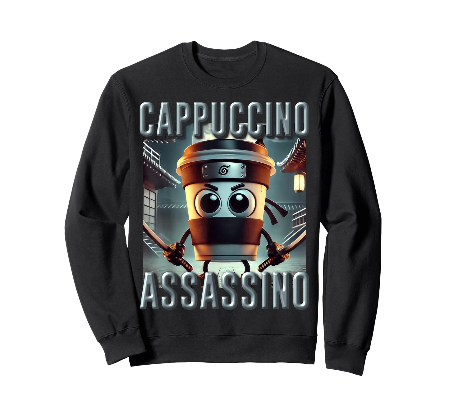 Cappuccino Assassino AI Monster Italian Brainrot Kids Boys T-Shirt