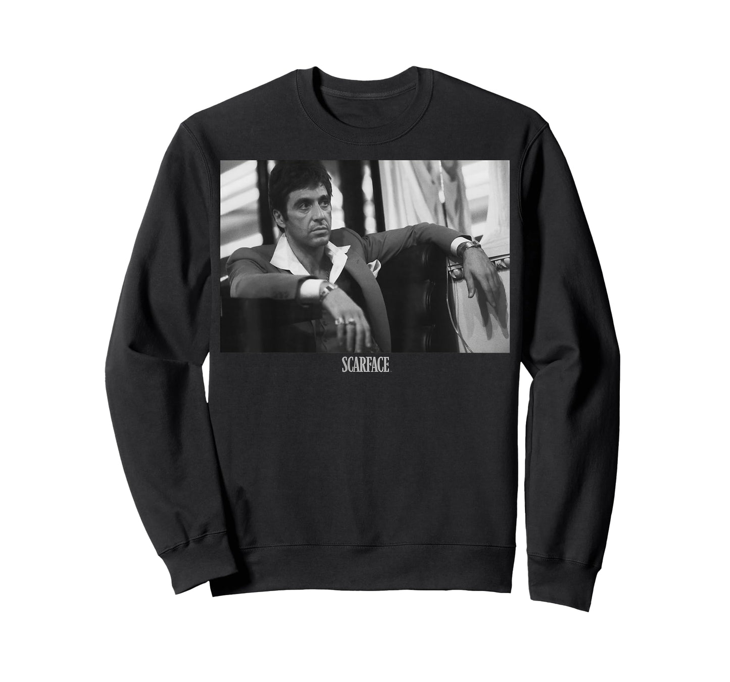 Scarface Tony Montana Sitting Portrait Logo T-Shirt