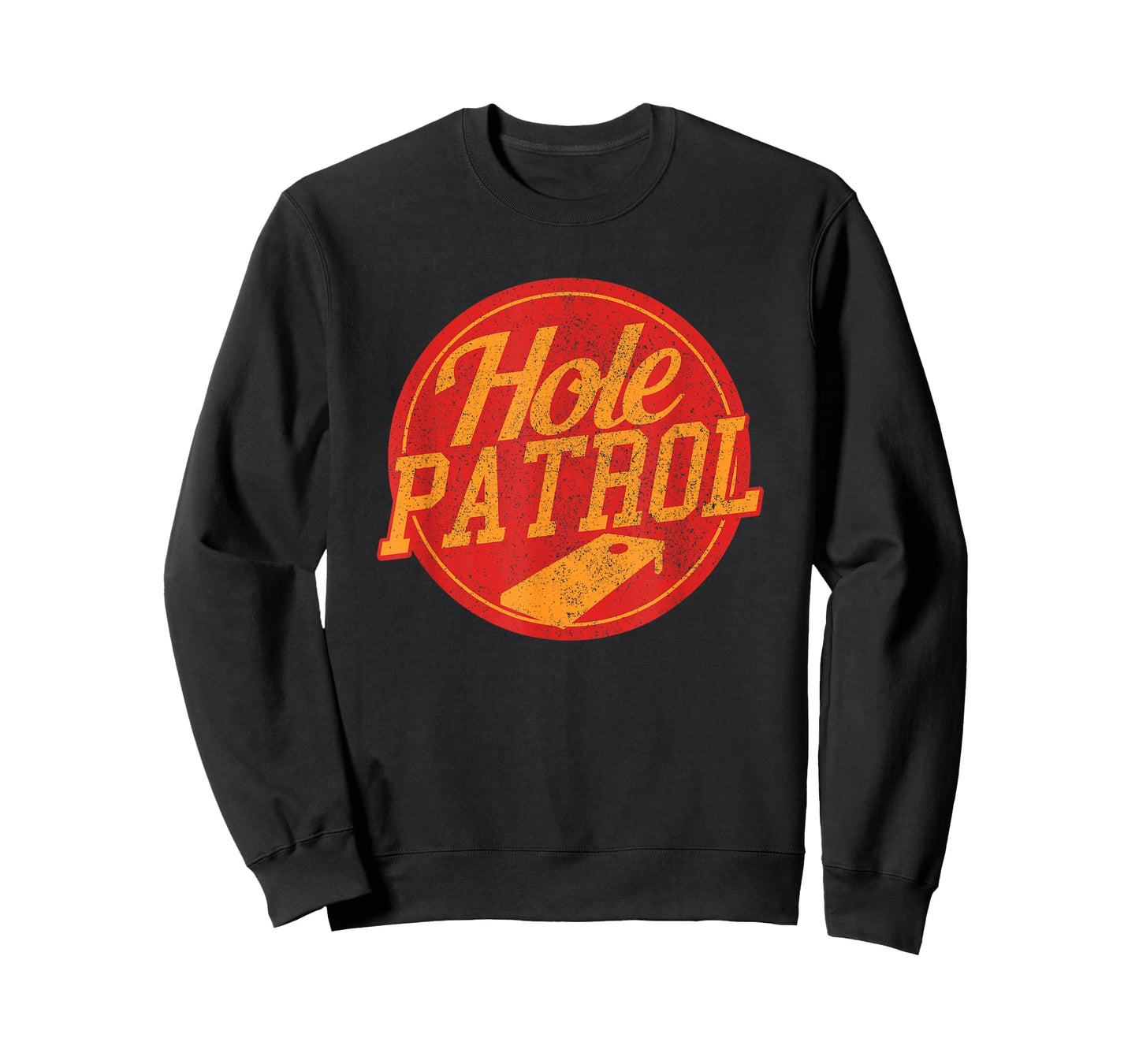 Hole Patrol T-Shirt - Funny Cornhole Game Shirt Gift T-Shirt