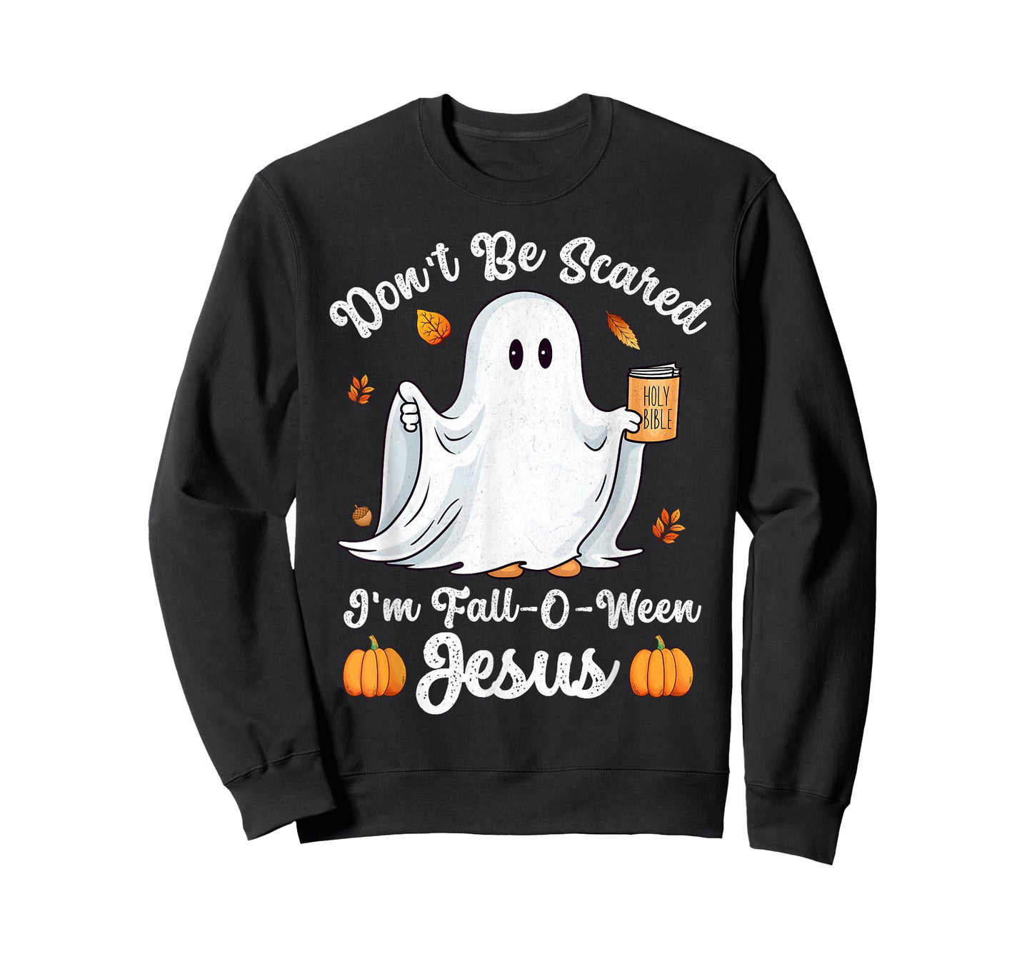 Cute Ghost Christian Halloween Fall-O-Ween Jesus Pumpkin T-Shirt