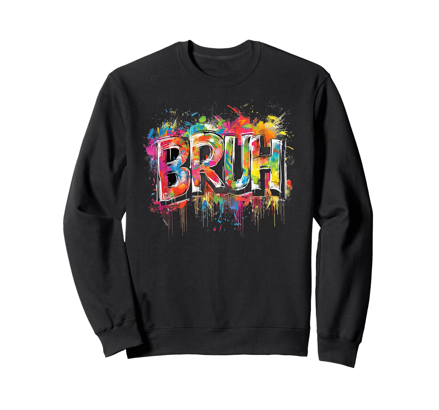 Boys Bruh Meme Funny Saying Teens Graffiti Aesthetic Kids T-Shirt