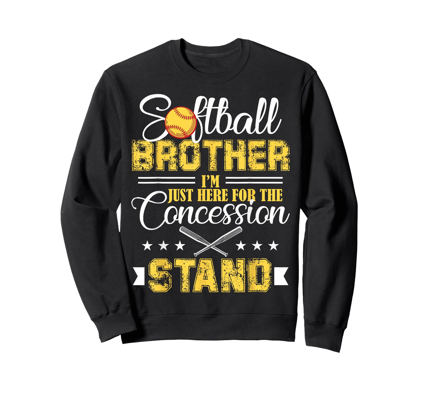 Softball Brother I'm Just Here For The Concession Stand T-Shirt