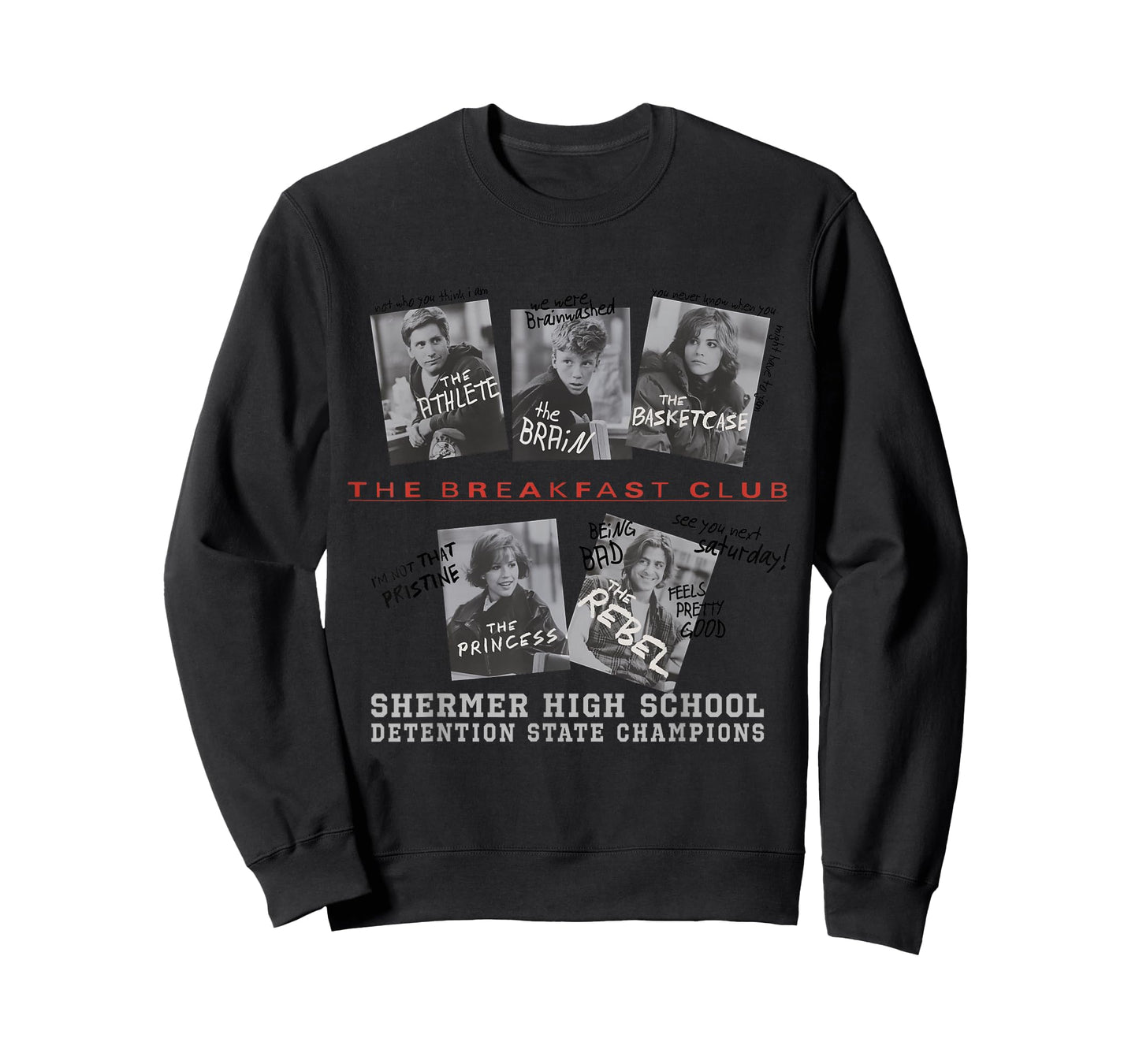 The Breakfast Club Detention Champions Front & Back T-Shirt