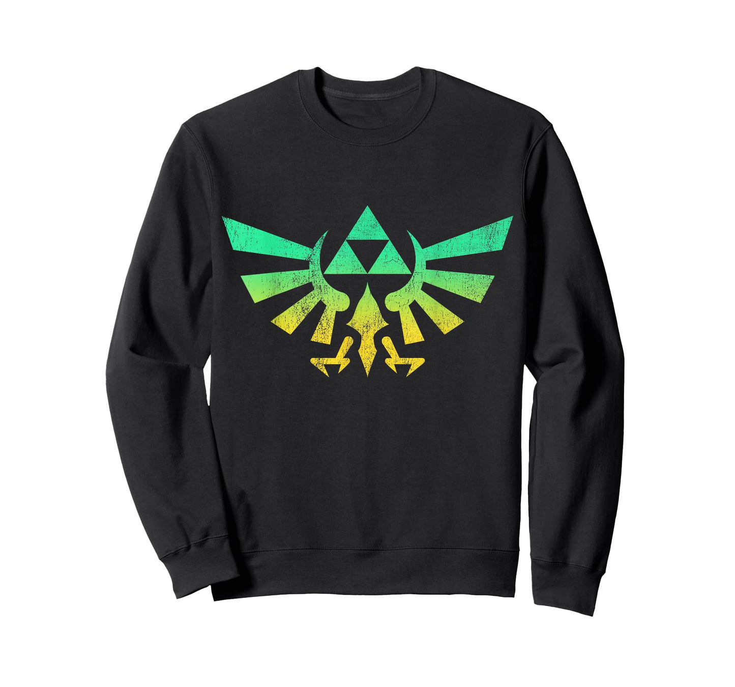 Legend of Zelda Triforce Green Fade Graphic T-Shirt