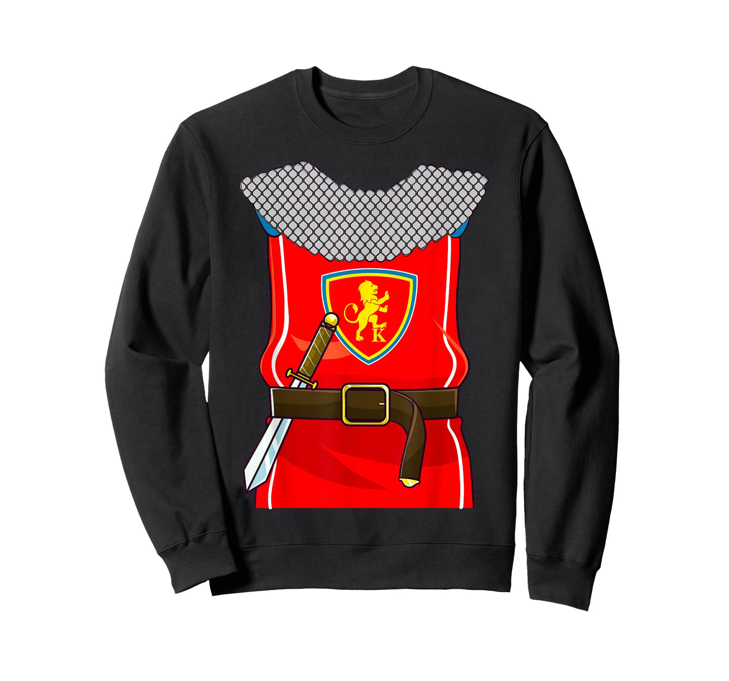 Knight Costume Knights Armor Sword Halloween Kids Boys Men T-Shirt