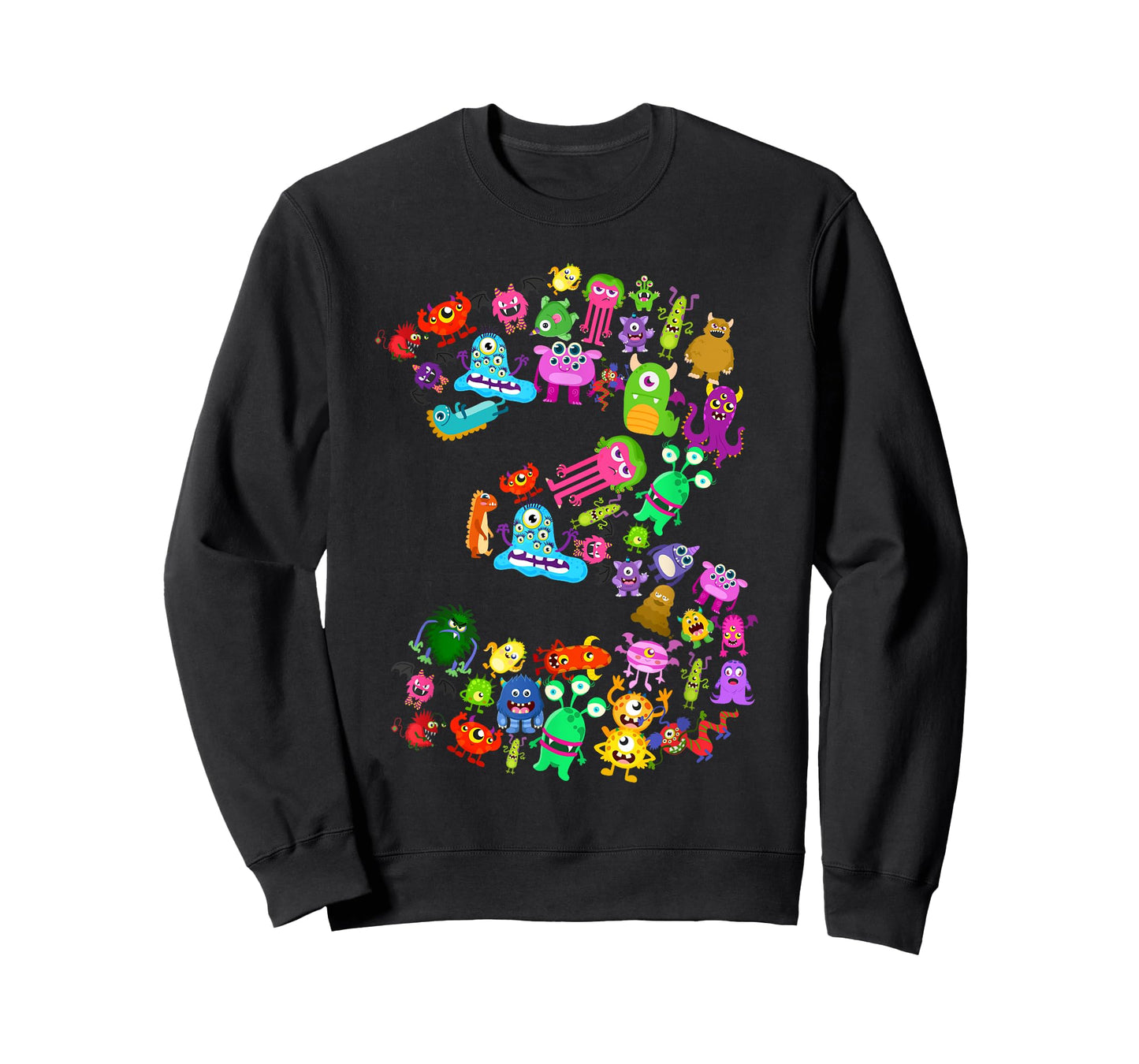 3rd Birthday Party Monster Themed Number 3 Little Monster T-Shirt