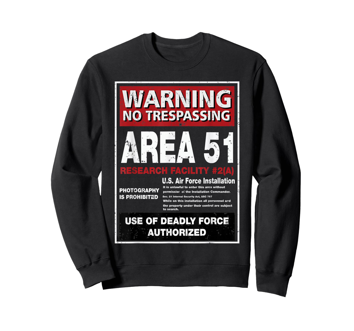 Alien T Shirt Area 51 Warning Sign Las Vegas NV T-Shirt