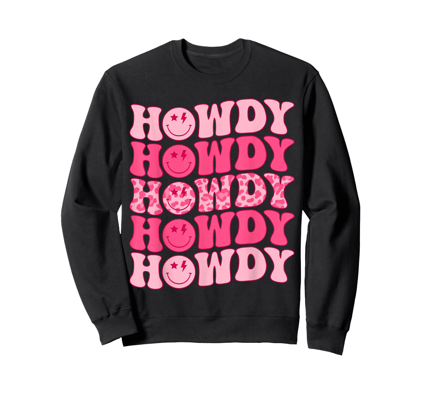 Groovy Howdy Western Girl Country Rodeo Pink Cowgirl Retro T-Shirt