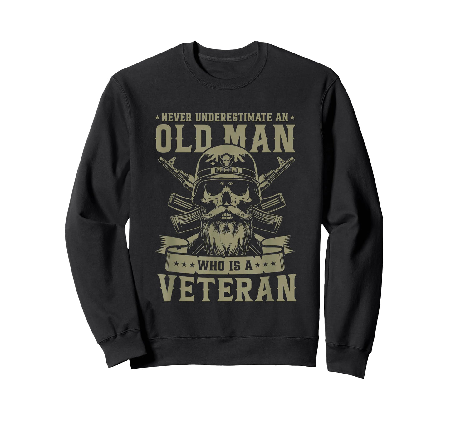 Never Underestimate an Old Man Who is A Veteran Soldier T-Shirt
