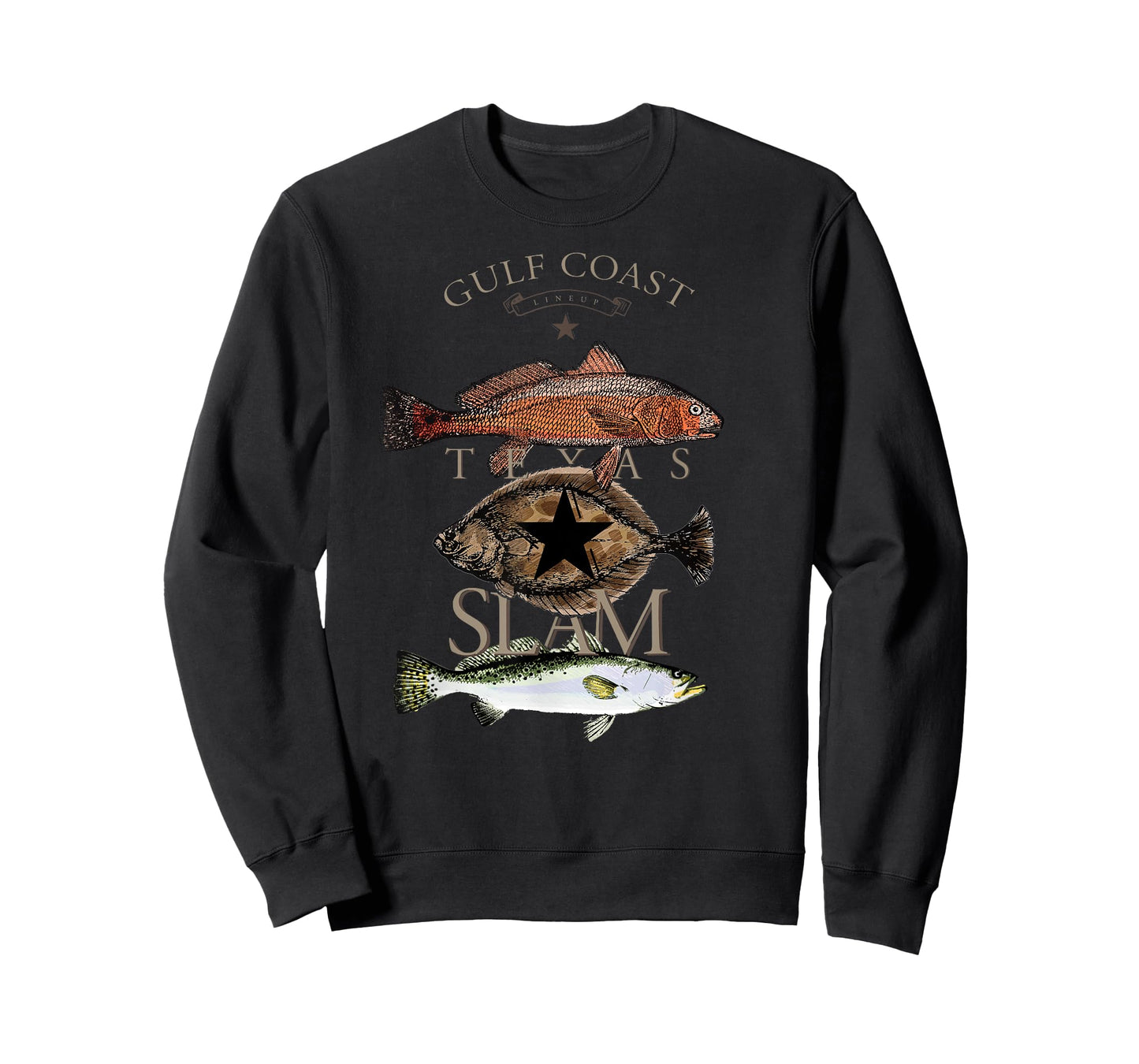 Texas Slam Fishing Red Drum Flounder Trout T-Shirt