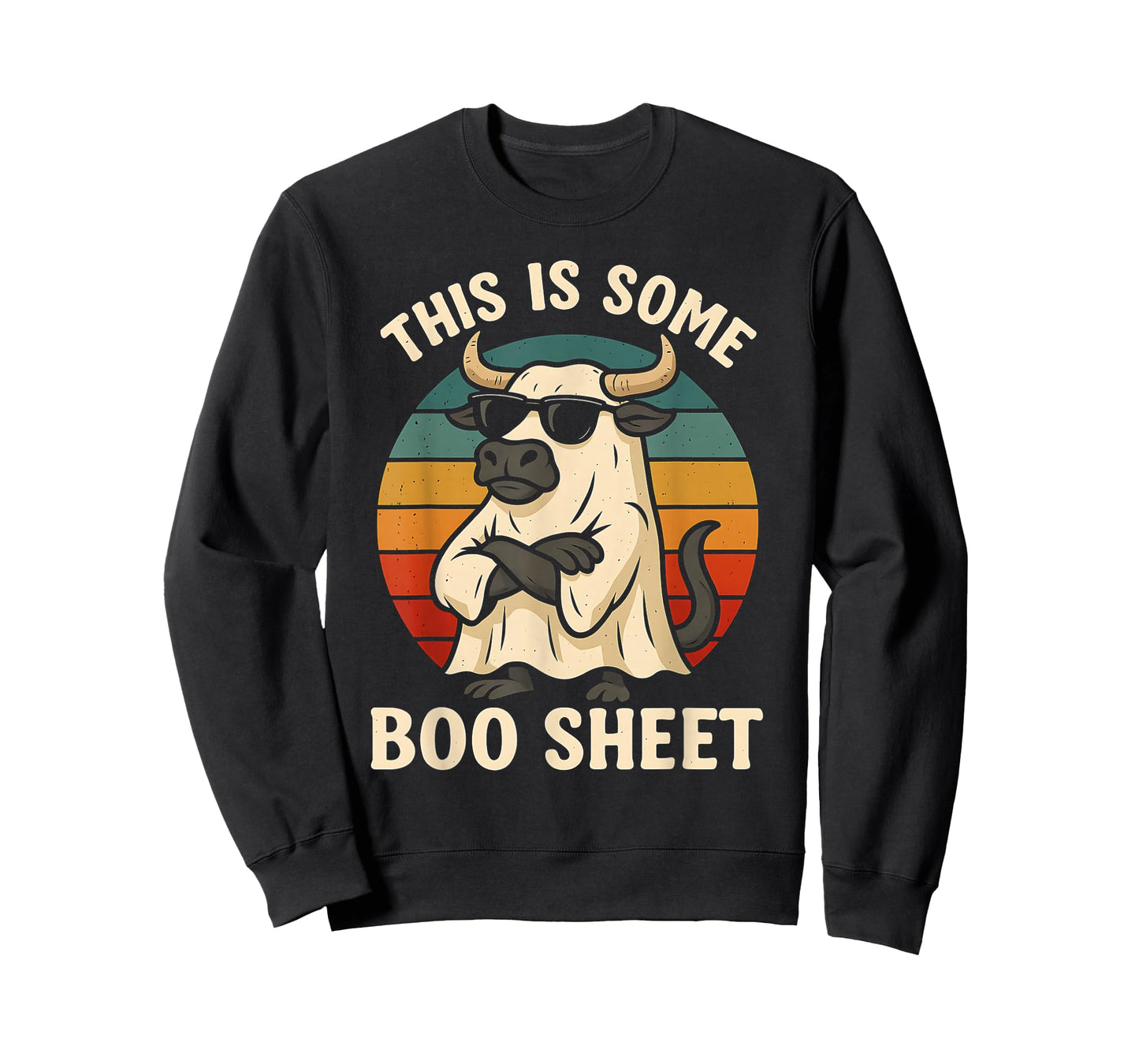 This is Boo Sheet Ghost Spooky Bull Halloween Costume T-Shirt