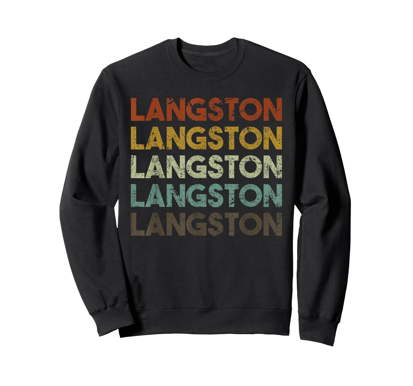 Langston Oklahoma Retro Vintage City T-Shirt