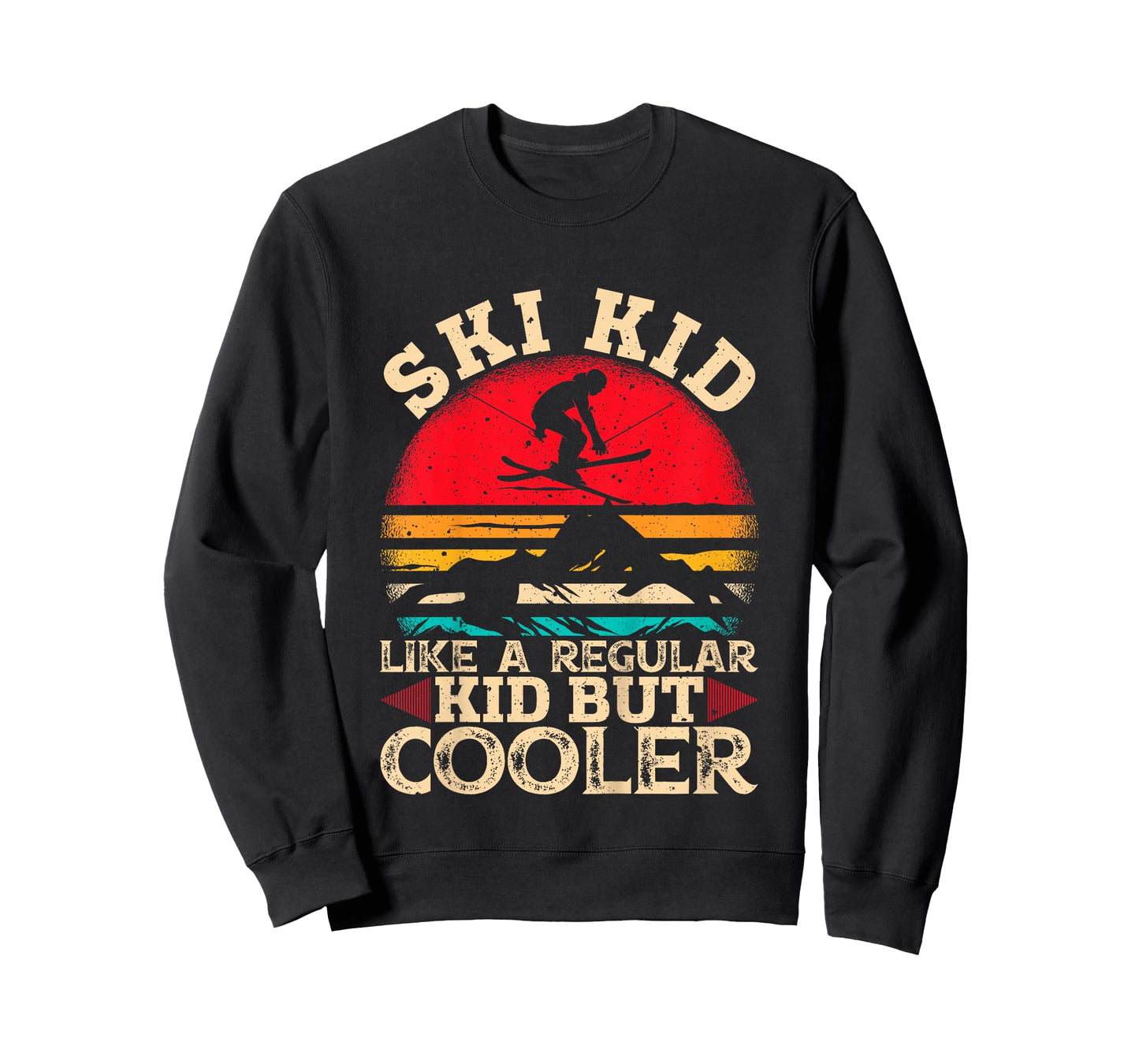 Ski Kid Like A Regular Kid But Cooler Funny Skiing Skier T-Shirt