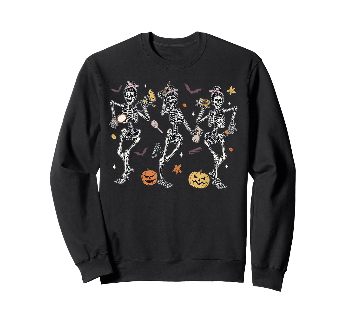 Spooky Hairstylist Boo Crew Hairdresser Halloween Matching T-Shirt
