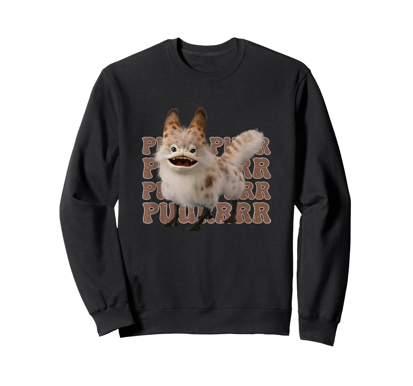 Star Wars: Ahsoka Loth-Cat Vintage Purr Logo Text Stack T-Shirt