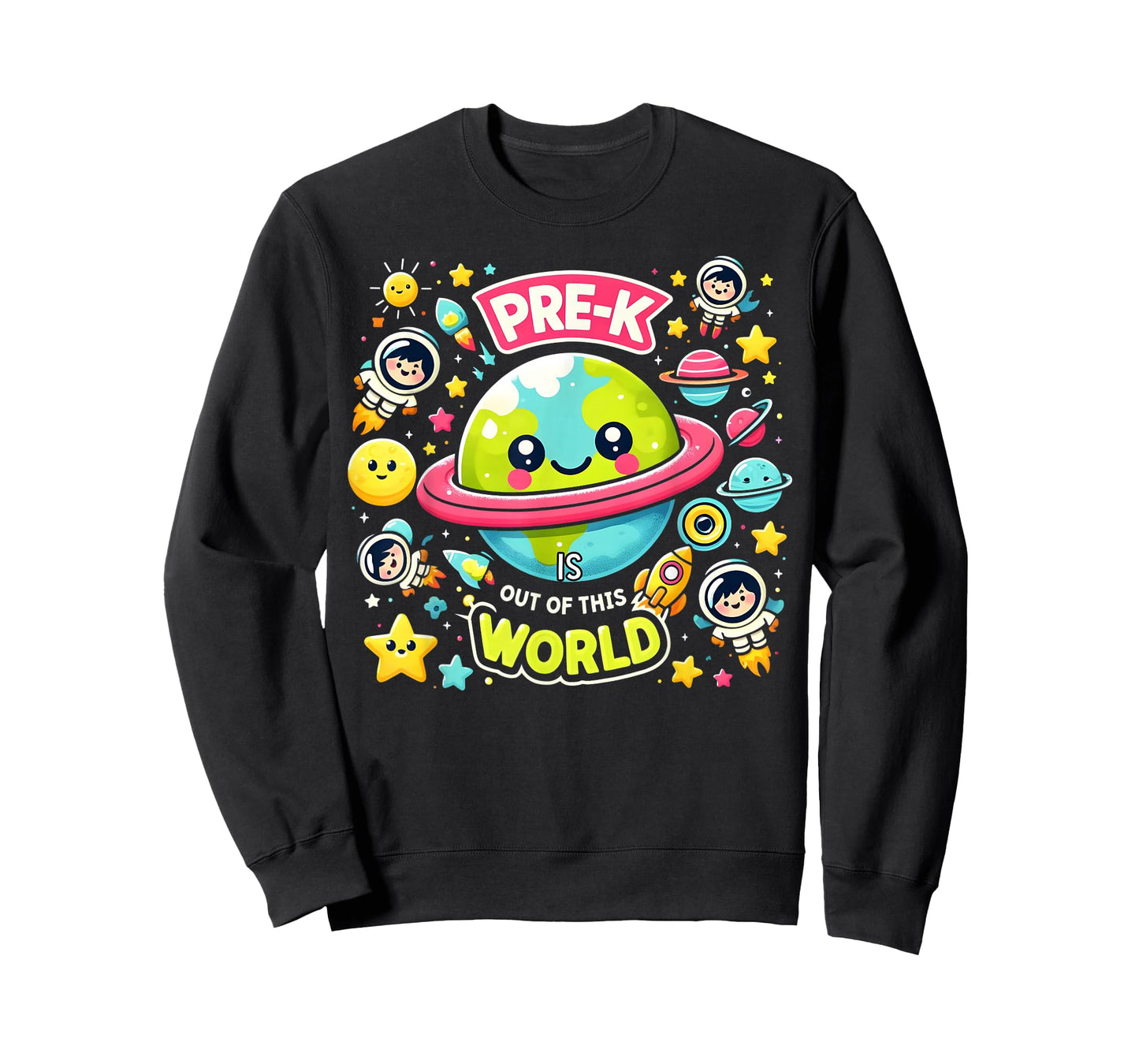 Pre-K Is out Of This World Space Planets Teacher T-Shirt