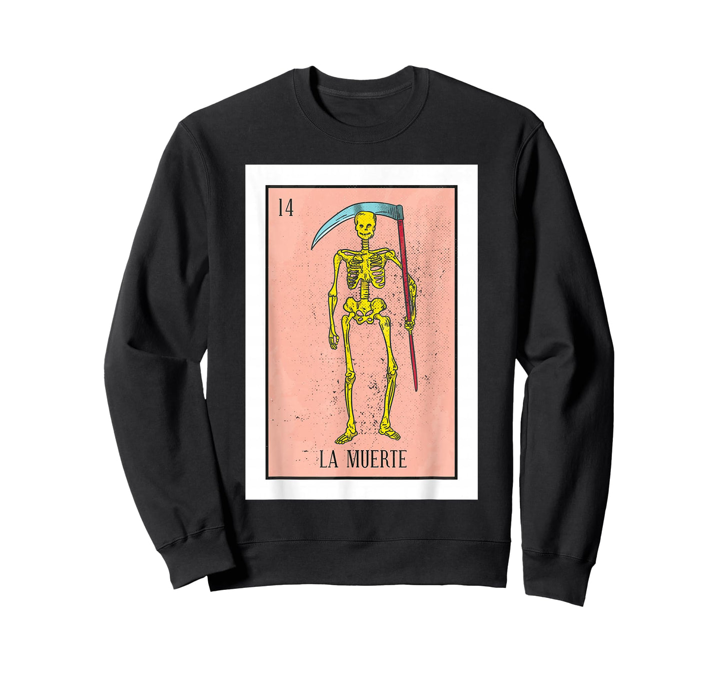 Retro La Muerte Lottery Card The Death Card Mexican Lottery T-Shirt