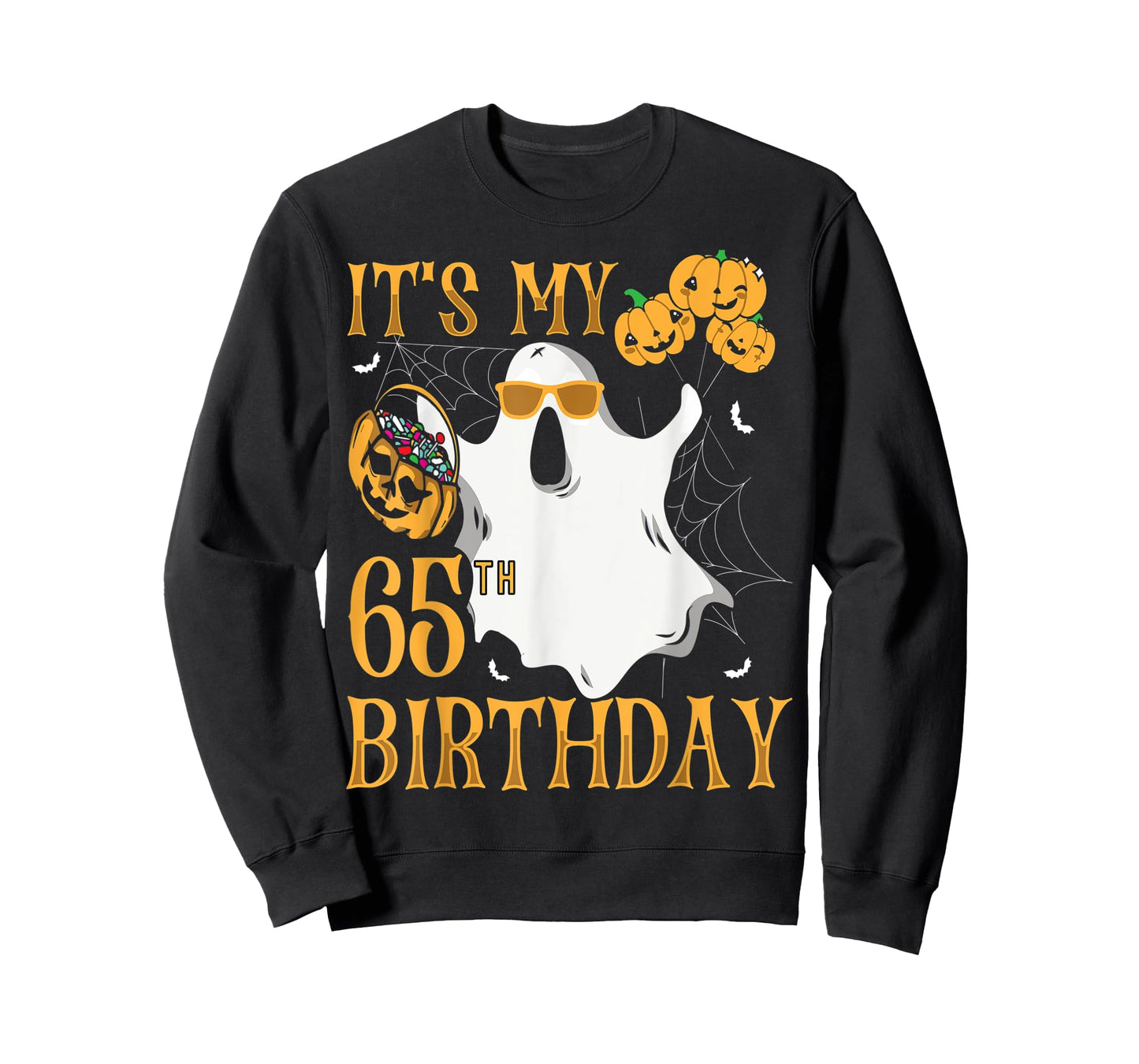 Happy Halloween It's My 65th Birthday Funny 65 Years Old T-Shirt