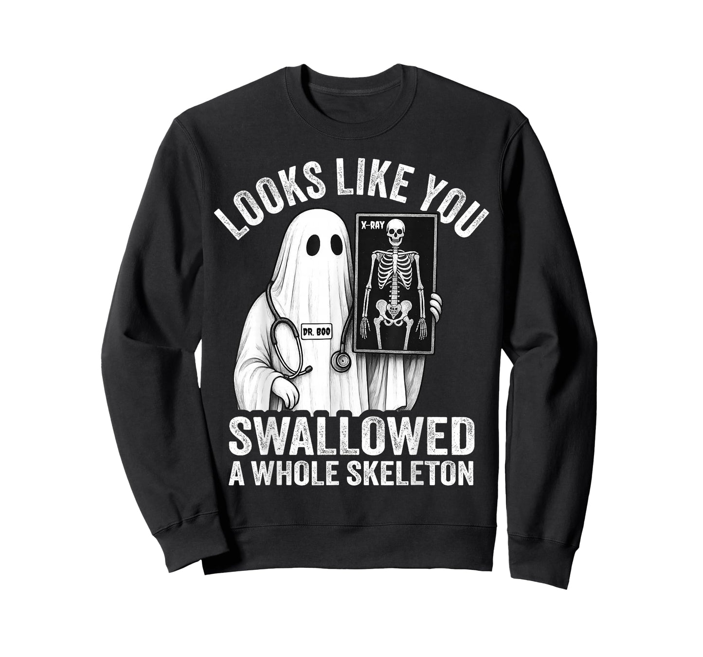 Funny Ghost Doctor X-Ray Technician Halloween Medical Nurse T-Shirt