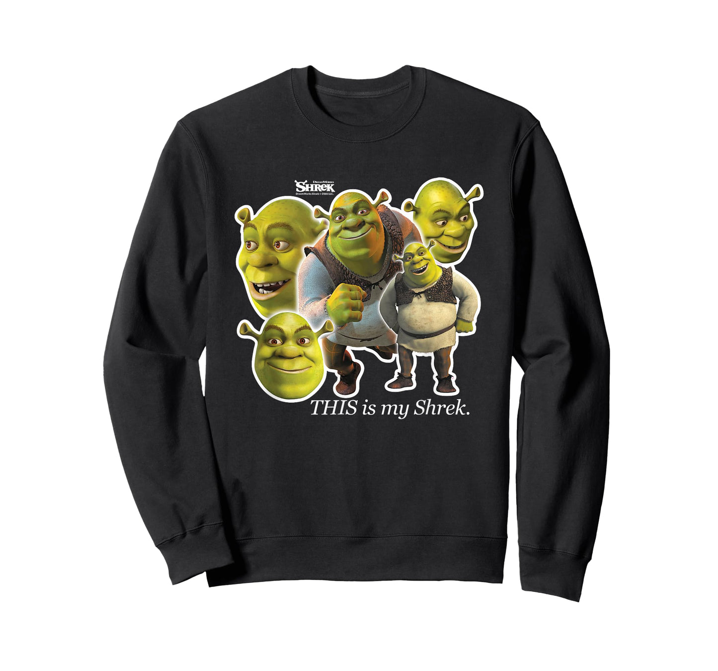 Shrek This Is My Shrek Expressions Collage T-Shirt